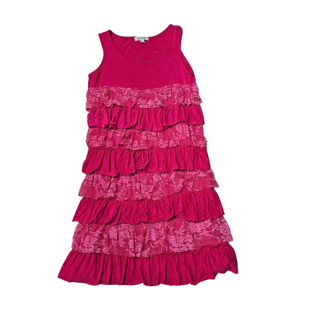 Fabkids Size L Pink Ruffle Dress